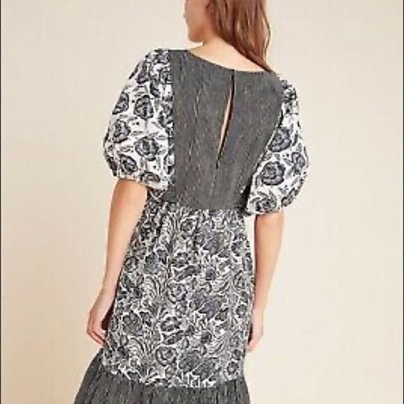 Anthropology ADRIENNE Flounced MIDI Dress - Picture 2 of 10